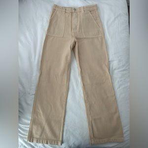 Zara Cream Wide Leg Pant